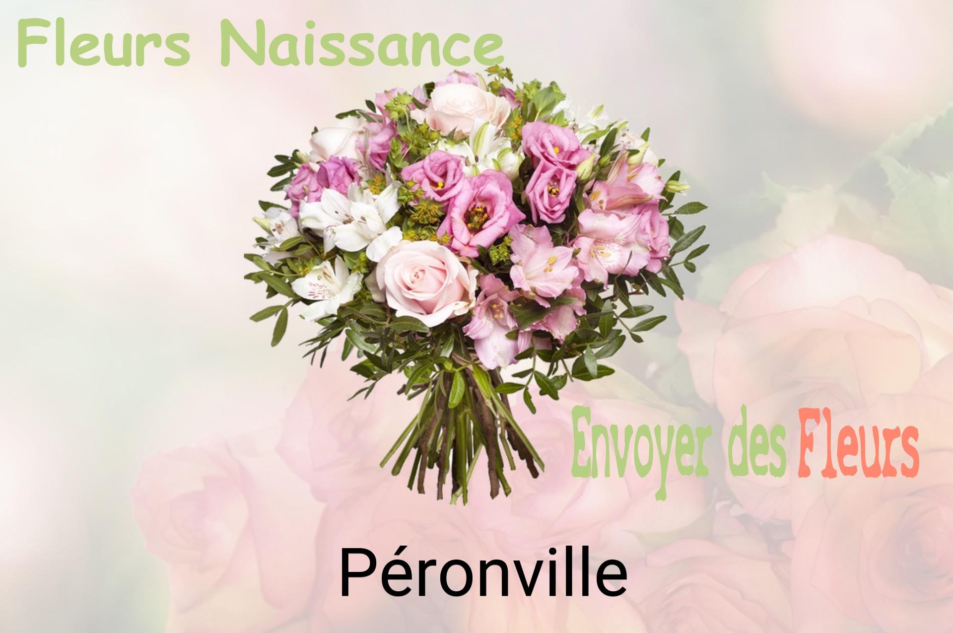 Bouquet de fleurs de naissance livré à Péronville